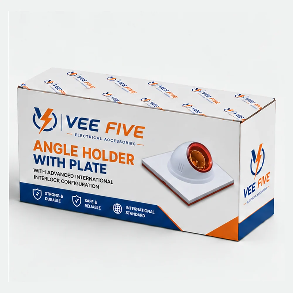 Vee Five Angle Holder With Plate, one of the products covered in our electrical accessories FAQ