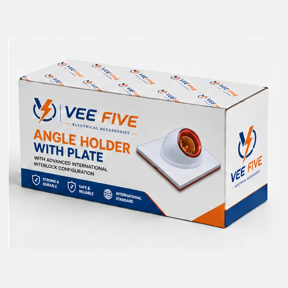 Vee Five Angle Holder With Plate box front panel