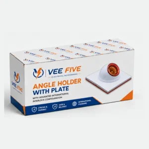 Vee Five Angle Holder With Plate box front view