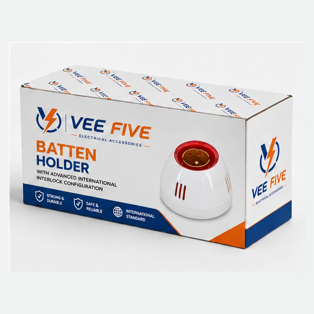 Vee Five Batten Holder box front panel
