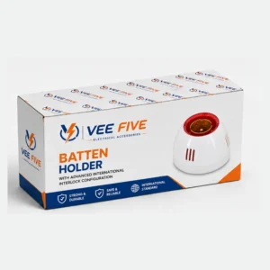 Vee Five Batten Holder box front view