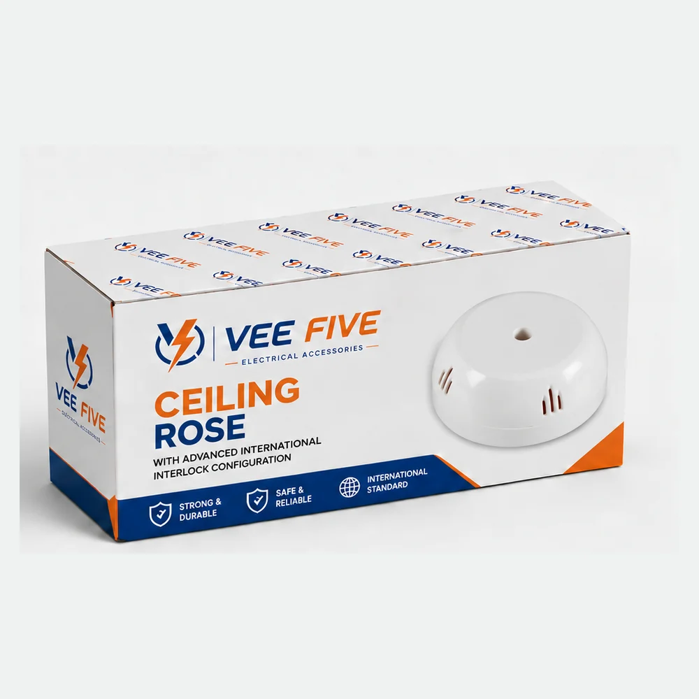 Vee Five Ceiling Rose box front view