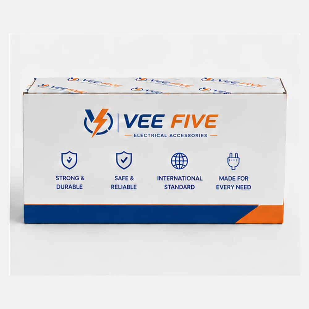 Vee Five Ceiling Rose With Plate box back panel with product features